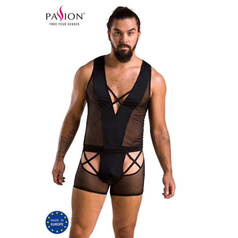 Set PASSION MEN Oscar, lingerie maschile nera