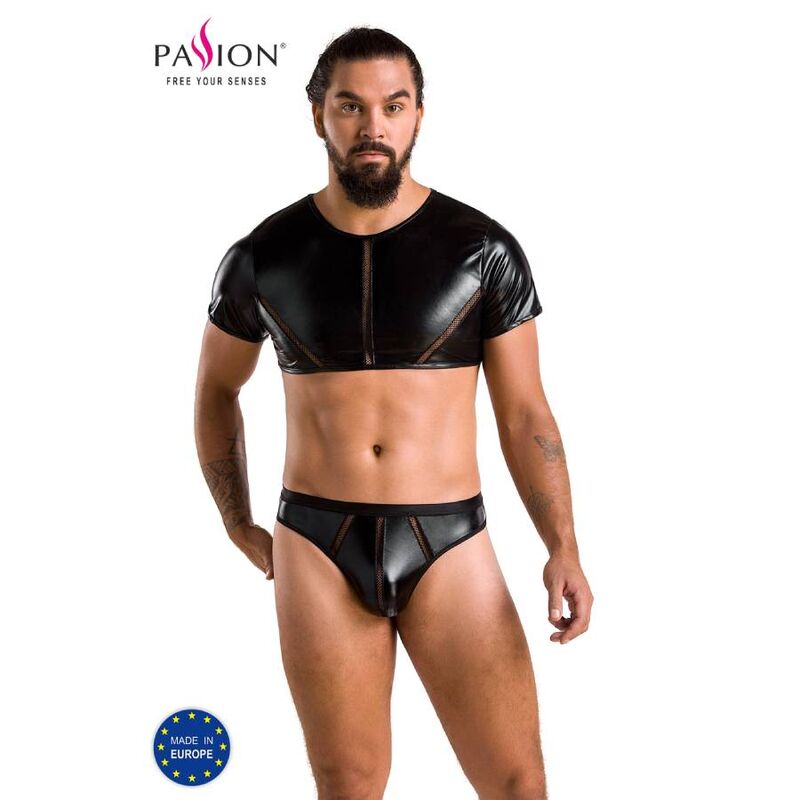 Set di lingerie da uomo PASSION 057 Peter nero