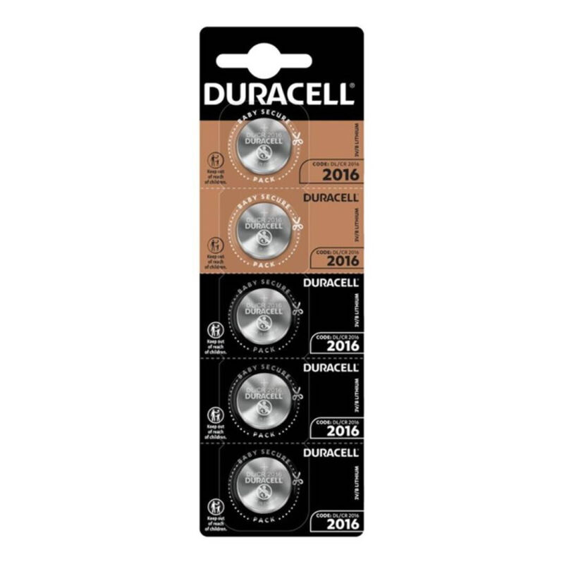 Batteria a bottone CR2016 al litio 3 V a lunga durata DURACELL