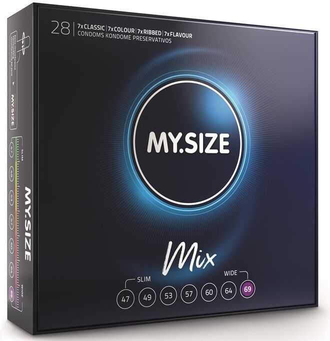 MY.SIZE Mix preservativi grandi 69 mm, 28 pezzi