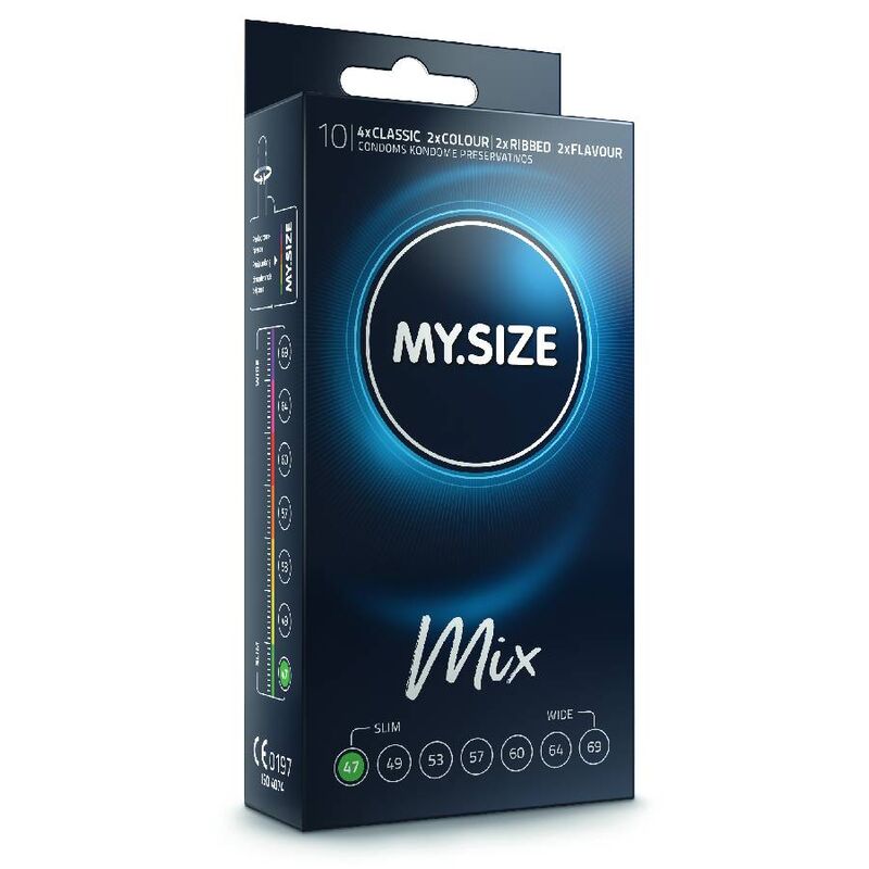 Preservativi MY SIZE Mix 47 mm, 10 pezzi
