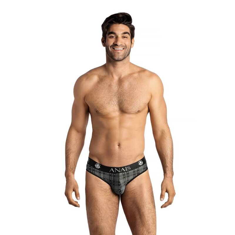 Slip da uomo in microfibra, fantasia a quadri, fascia comoda ed elasticizzata ANAIS