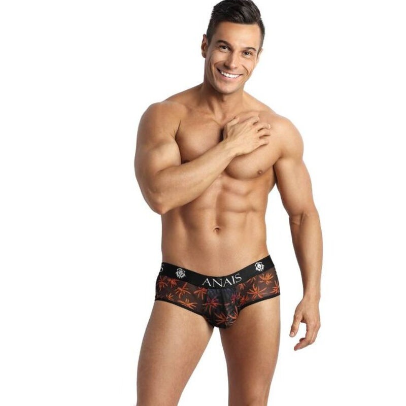 Jock bikini in mesh nero con retro aperto per notti da brivido ANAIS