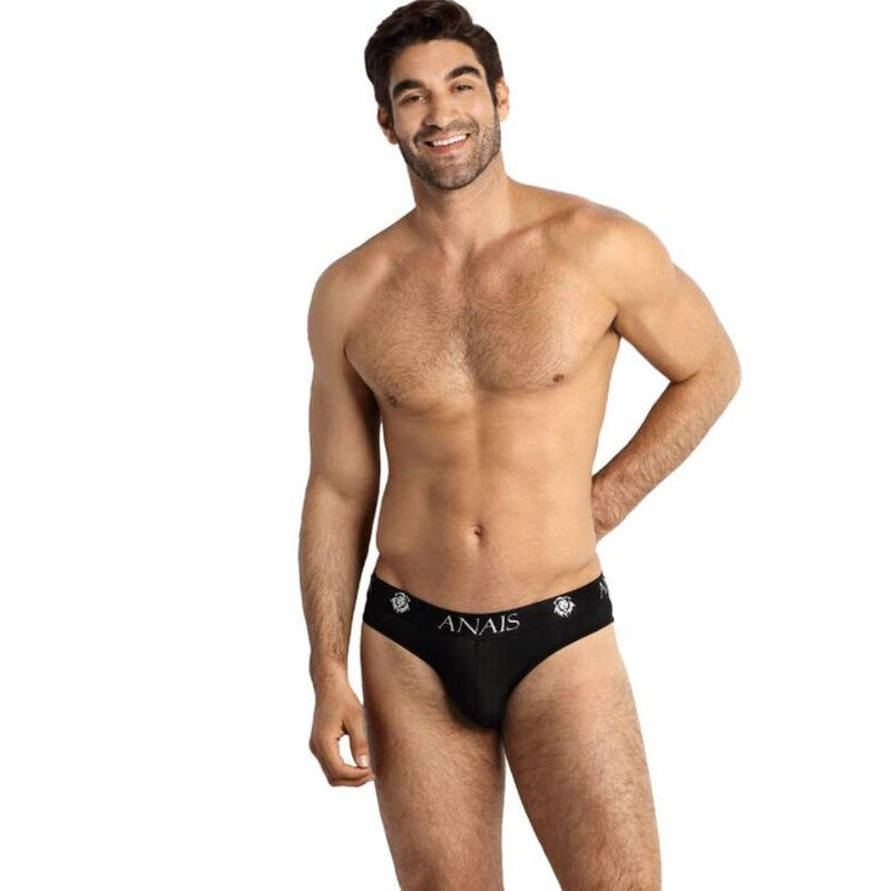 Slip sexy da uomo in tulle nero con fascia elastica per il massimo comfort ANAIS MEN