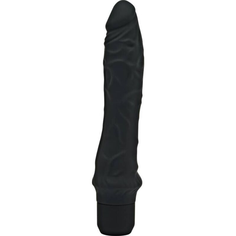 GET REAL Classic Large vibratore realistico in silicone, nero
