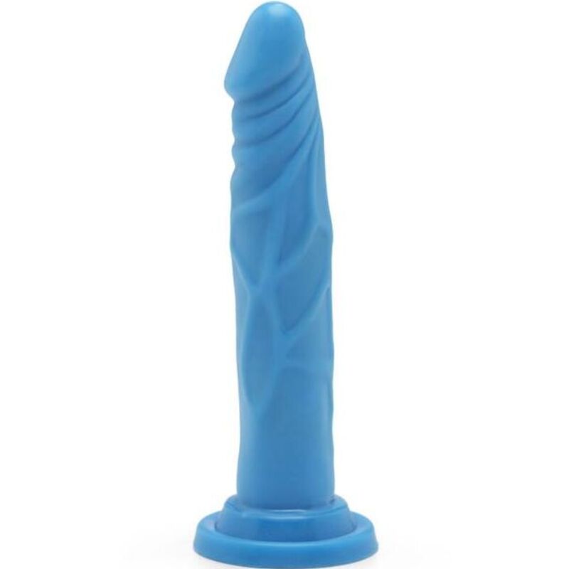Dildo GET REAL Happy Dicks, blu, 19 cm