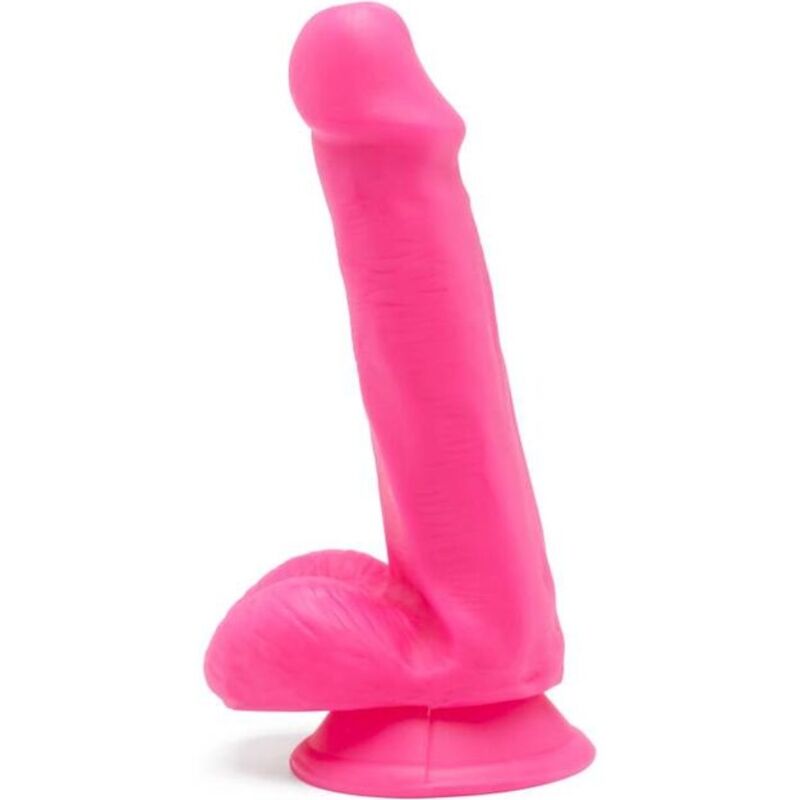 GET REAL Happy Dicks dildo con testicoli, 12 cm, rosa