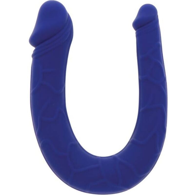 GET REAL Realistic Mini Double Dong, doppio dildo blu