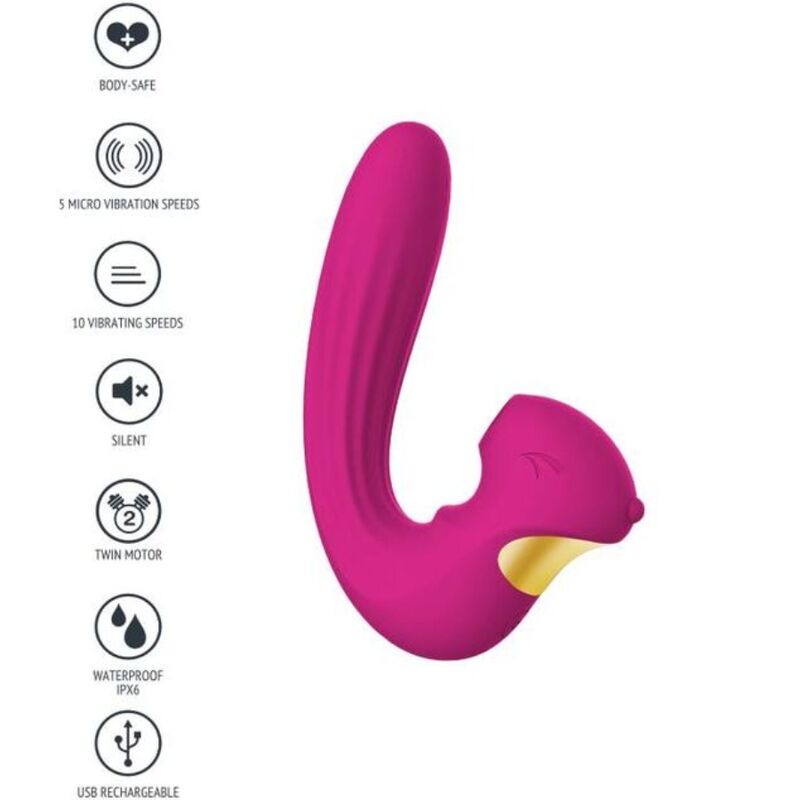 XOCOON Celestial Love vibratore clitorideo, fucsia