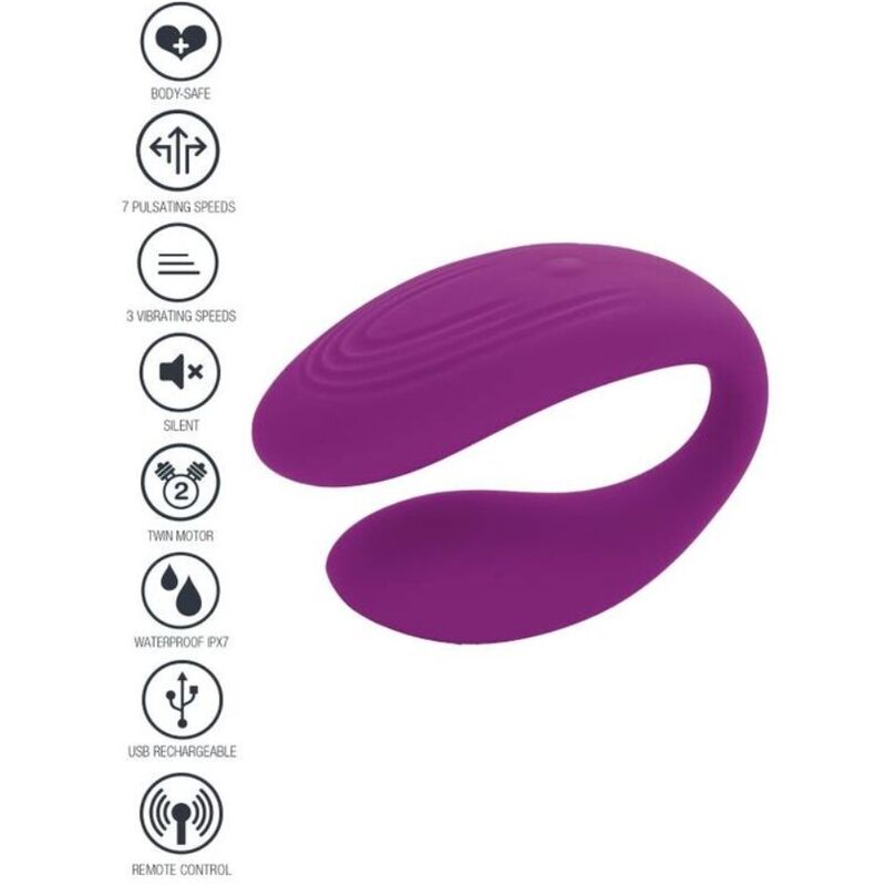 Vibratore per coppie XOCOON Bound Love, viola