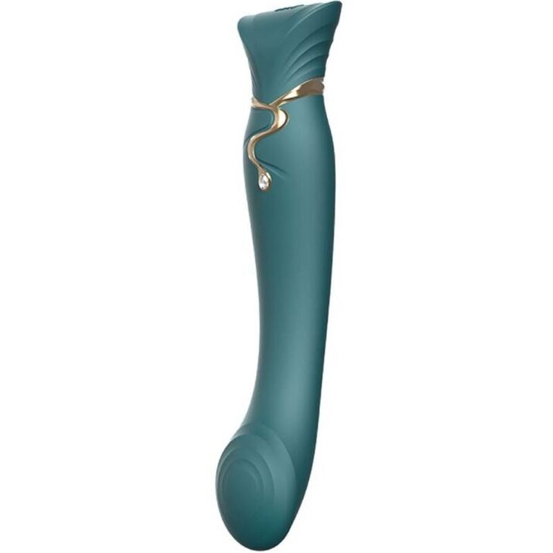 Vibratore ZALO Queen G Spot PulseWave, verde