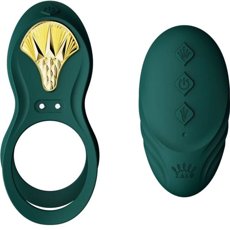Anello vibrante per il pene ZALO BAYEK, verde