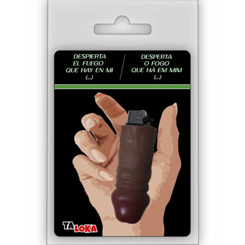 Accendino TALOKA a forma di pene, ricaricabile, articolo scherzoso
