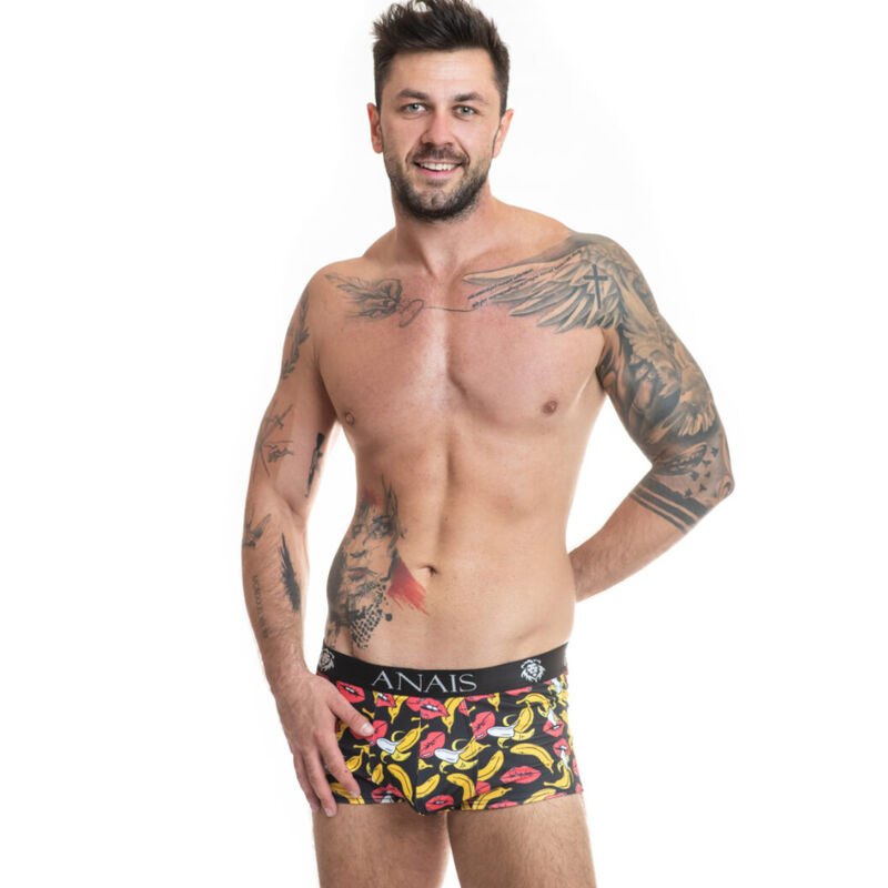 Boxer da uomo in lycra elasticizzata con stampa di banane per il massimo comfort ANAIS