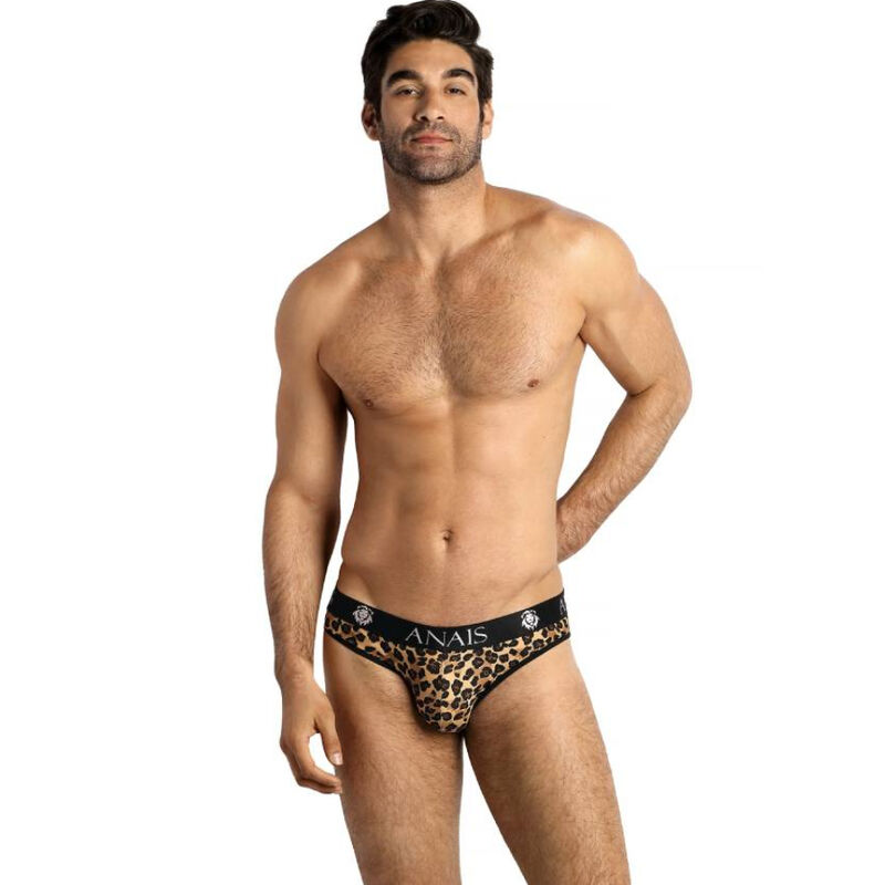 Slip da uomo in morbida microfibra con stampa animalier, vita elasticizzata e comfort ANAIS