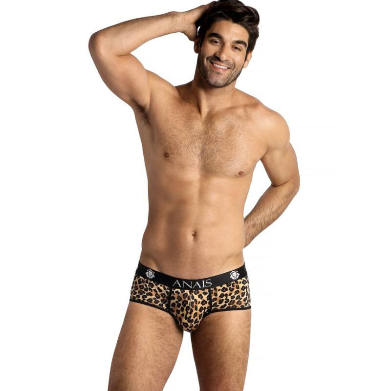 Slip sexy da uomo con stampa animalier e fascia elastica confortevole ANAIS