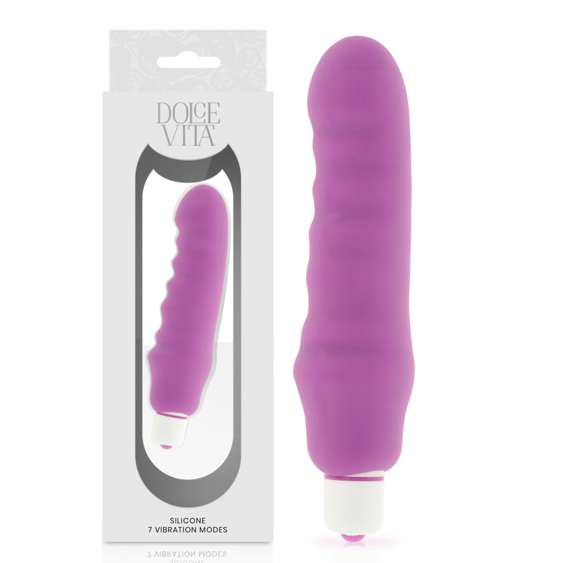 Dolce Vita Genius vibratore per il clitoride con guaina in silicone rimovibile, viola