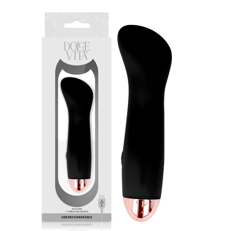 Minivibratore Dolce Vita One ricaricabile, nero