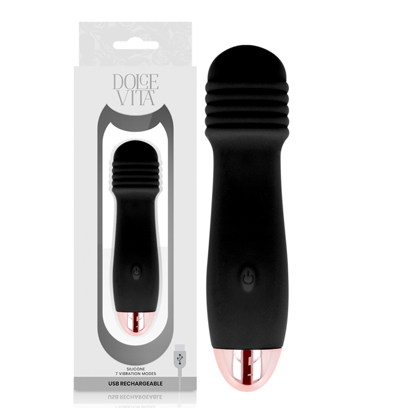 Vibratore per il clitoride Dolce Vita Three, nero