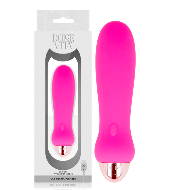 Dolce Vita Five minivibratore ricaricabile rosa