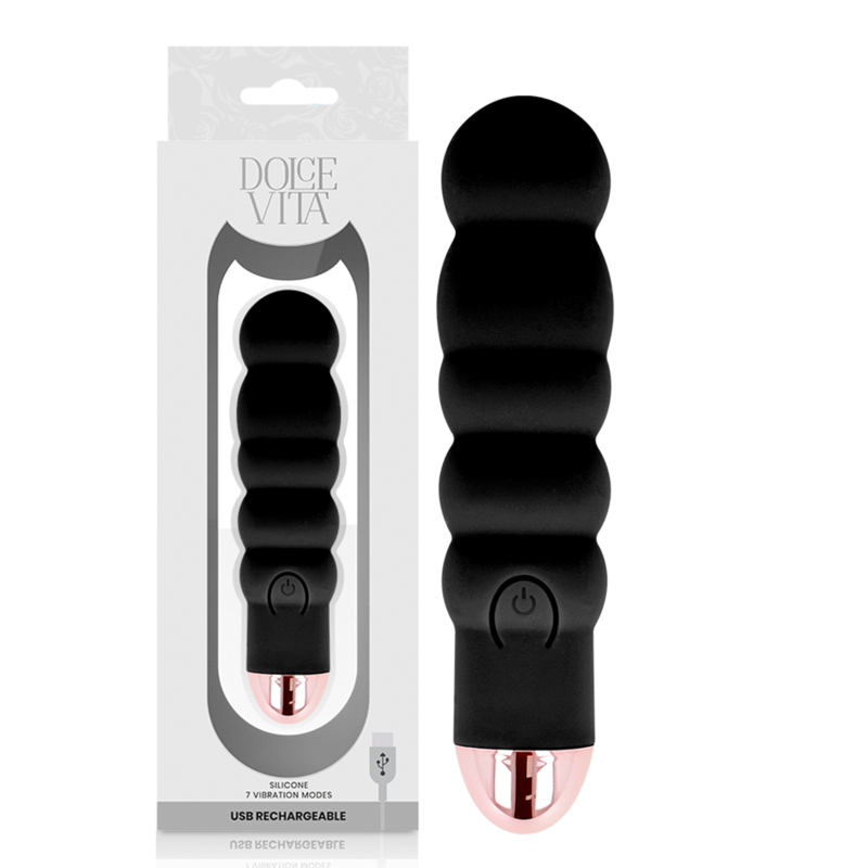 Mini vibratore Dolce Vita Six, nero