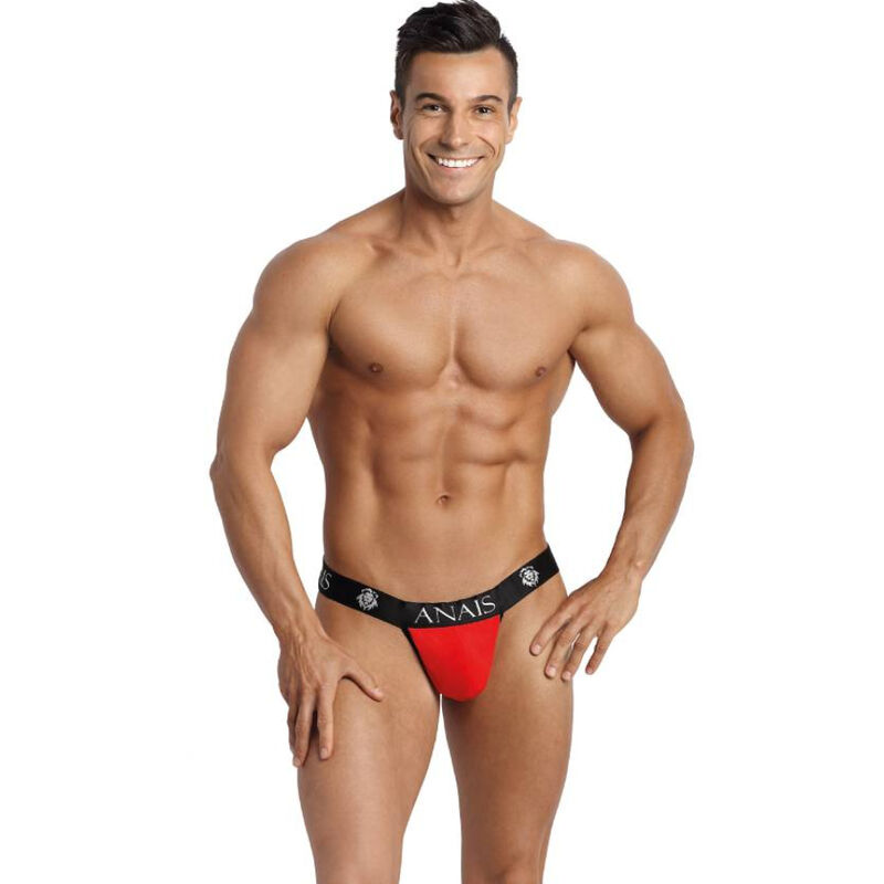 Jockstrap rosso in microfibra con taglio posteriore profondo per un sostegno sensuale ANAIS