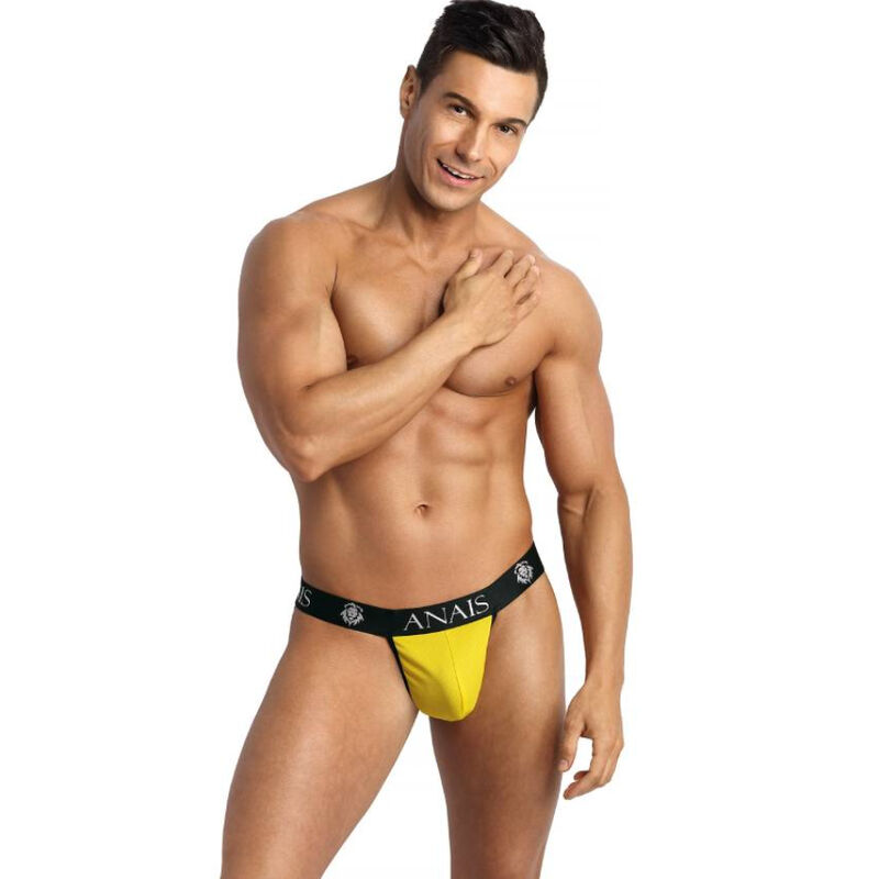 Jockstrap aderente giallo con fascia elastica per un look sensuale ANAIS