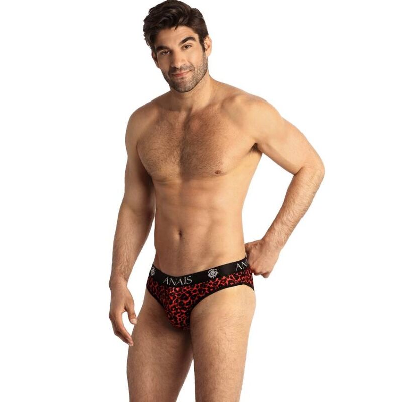 Slip da uomo in microfibra con stampa animalier, fascia elastica e vestibilità comoda ANAIS