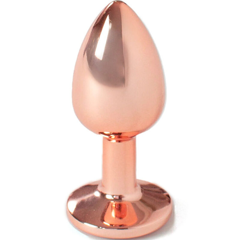 Plug anale SECRETPLAY in alluminio, oro rosa, 7 cm
