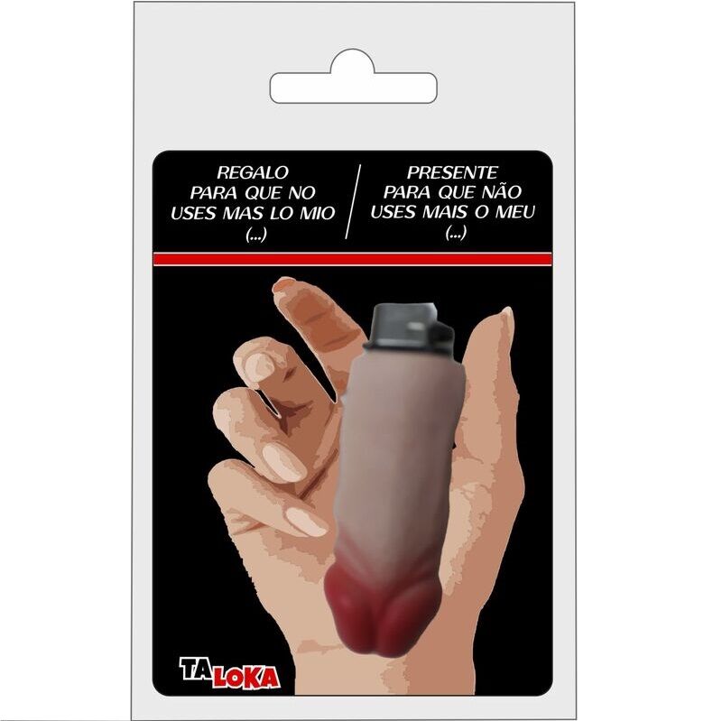 Accendino TALOKA a forma di pene, color carne