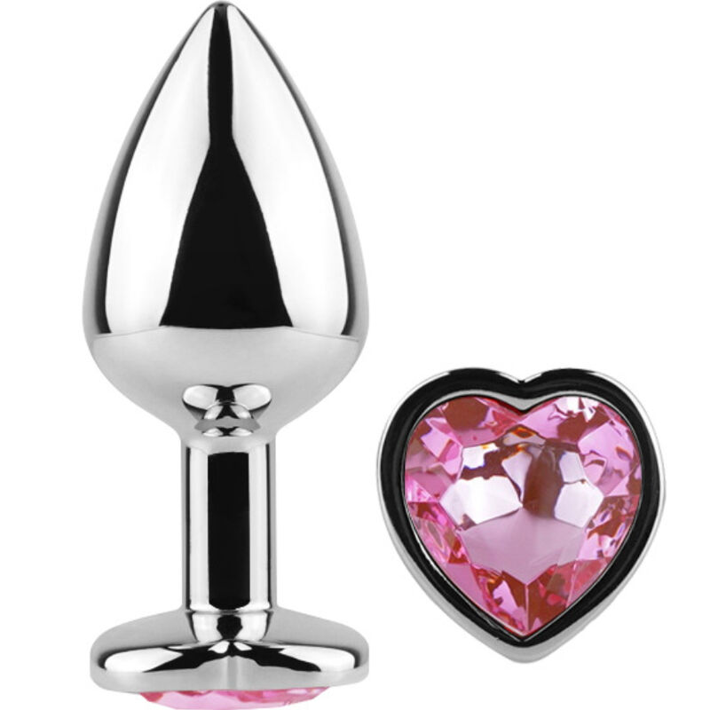 Plug anale SECRETPLAY con cuore, rosa, 7 cm