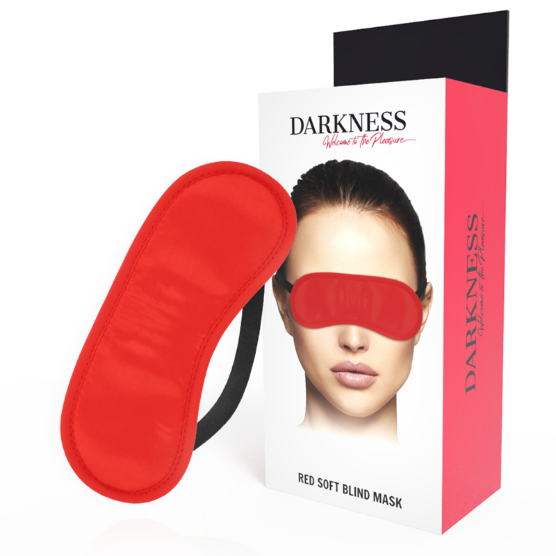 Mascherina per gli occhi DARKNESS in raso rosso