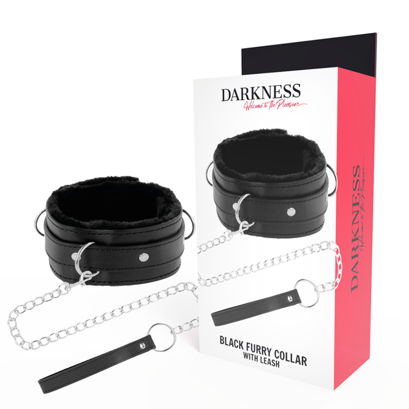 Collare BDSM DARKNESS BONDAGE con catena