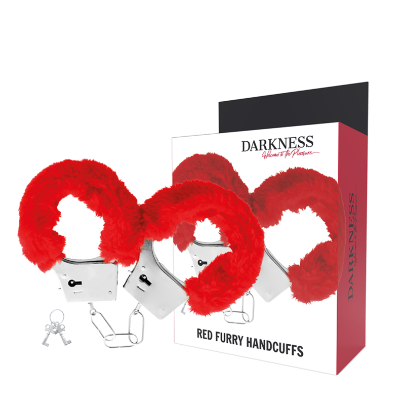 DARKNESS manette in metallo rosse con imbottitura