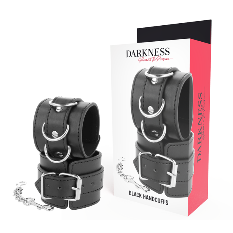 Polsiere DARKNESS nere in pelle PVC