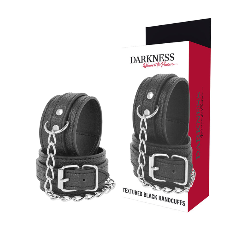 Manette bondage DARKNESS BONDAGE in similpelle PU testurizzata