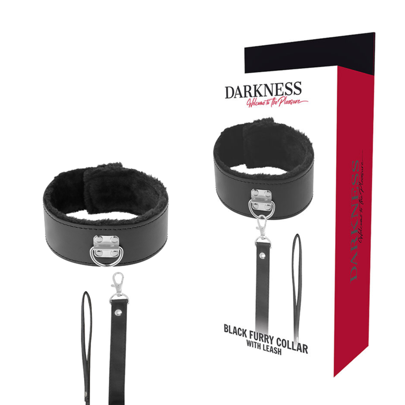 Collare BDSM DARKNESS con catena e maniglia