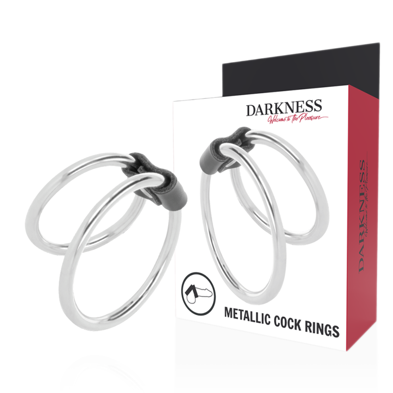 DARKNESS SENSATIONS anello per pene in metallo senza vibrazione
