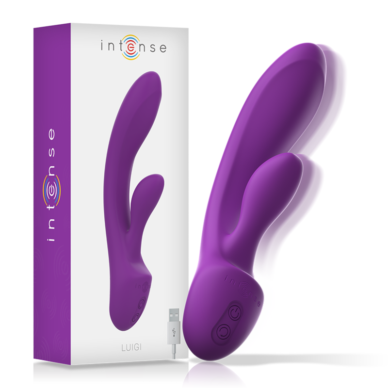 INTENSE Luigi vibratore rabbit con due motori, viola
