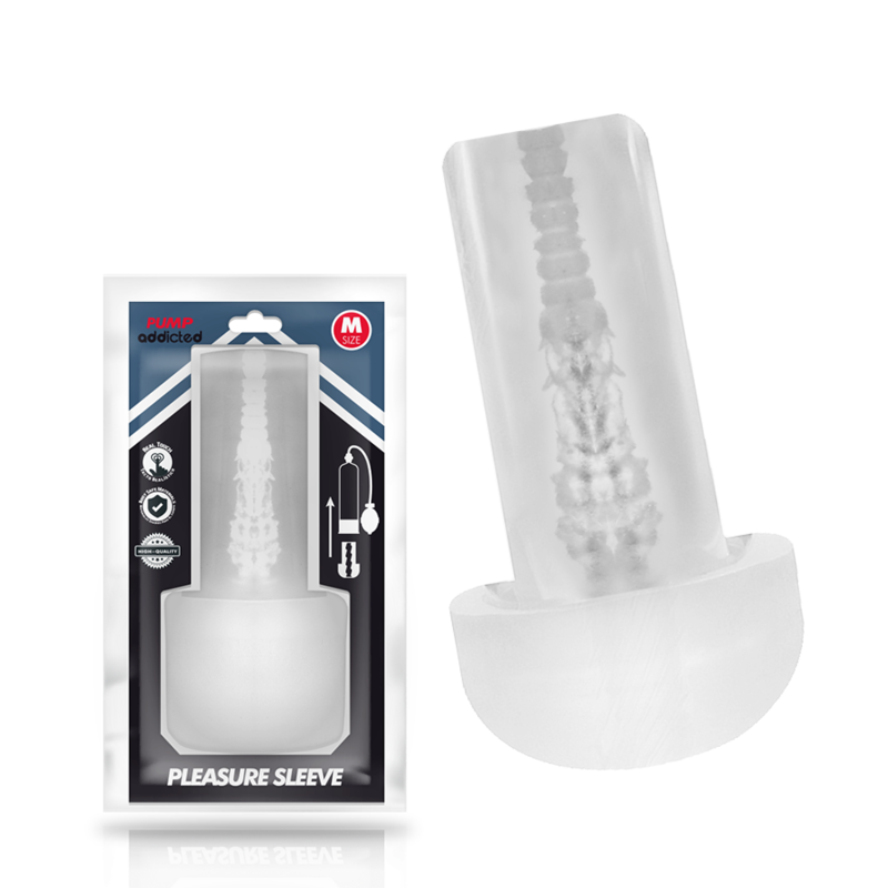 Masturbatore PUMP ADDICTED Pleasure Sleeve, taglia M