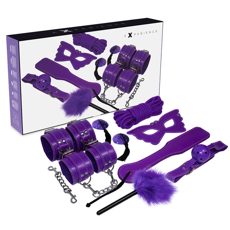 Set BDSM EXPERIENCE Purple Series da 8 pezzi