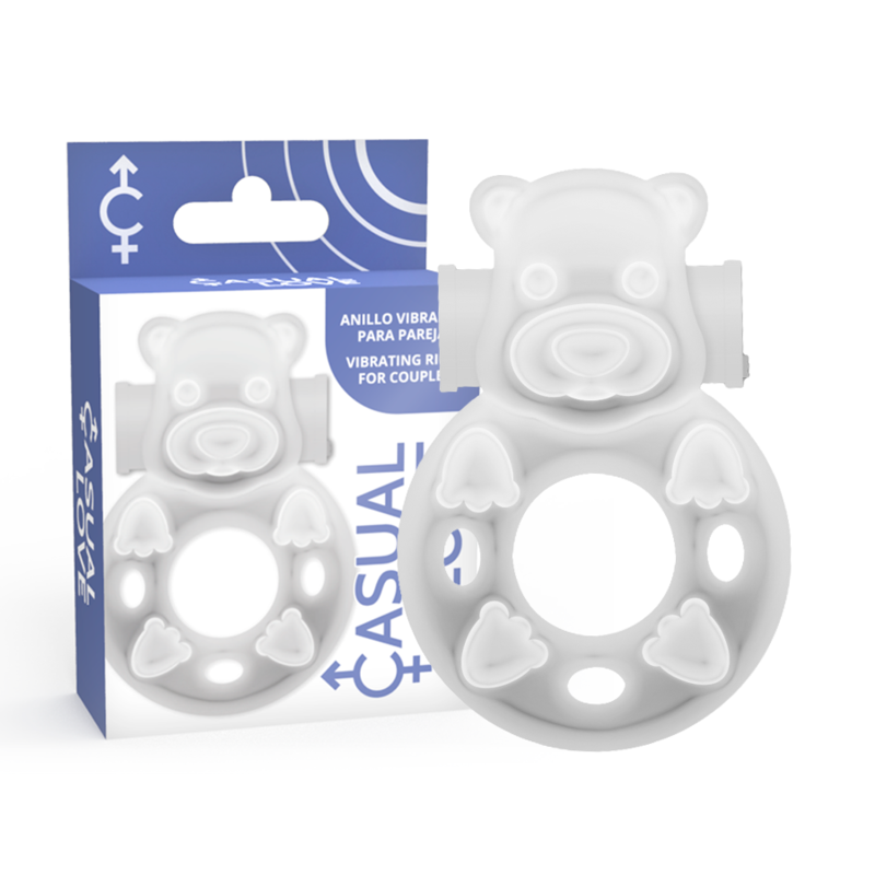 CASUAL LOVE Ring 26 anello vibrante trasparente per pene