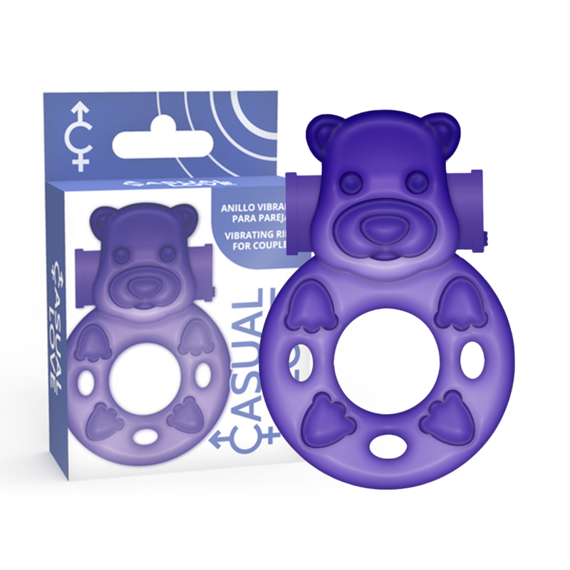 CASUAL LOVE Ring 26 anello vibrante per il pene, viola