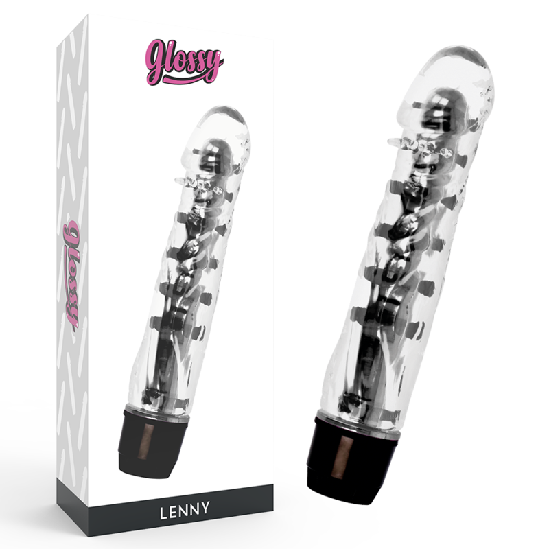 Vibratore GLOSSY Lenny, nero, 14 cm