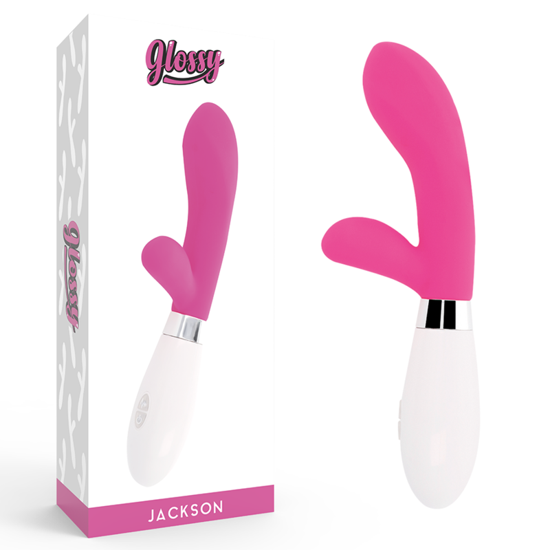 GLOSSY Jackson rabbit vibrator rosa