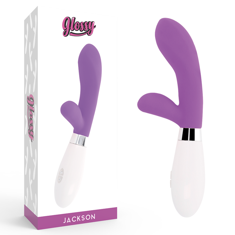 Vibratore rabbit GLOSSY Jackson, viola