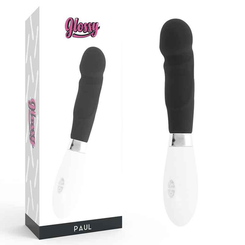 Vibratore per il punto G GLOSSY Paul, nero