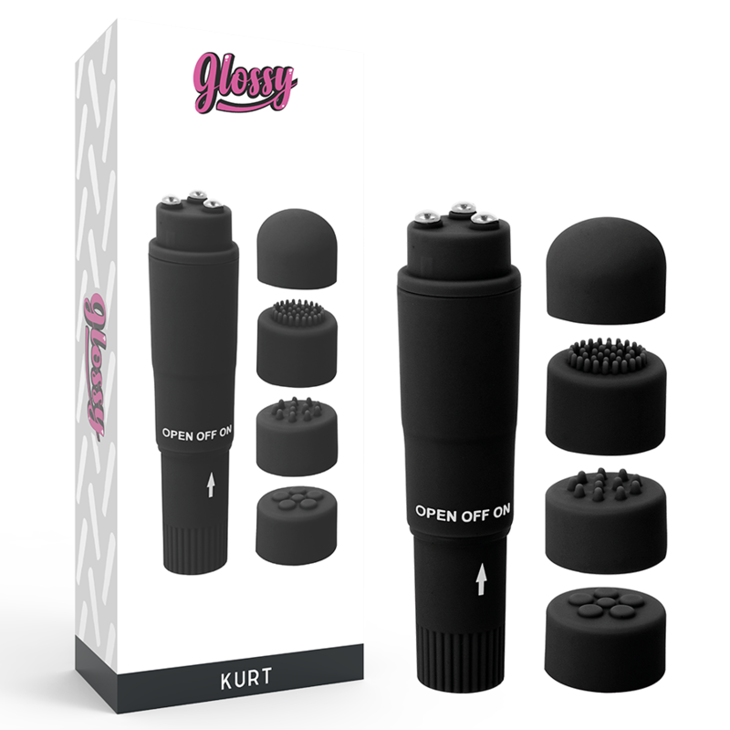 GLOSSY Kurt minivibratore con 4 accessori