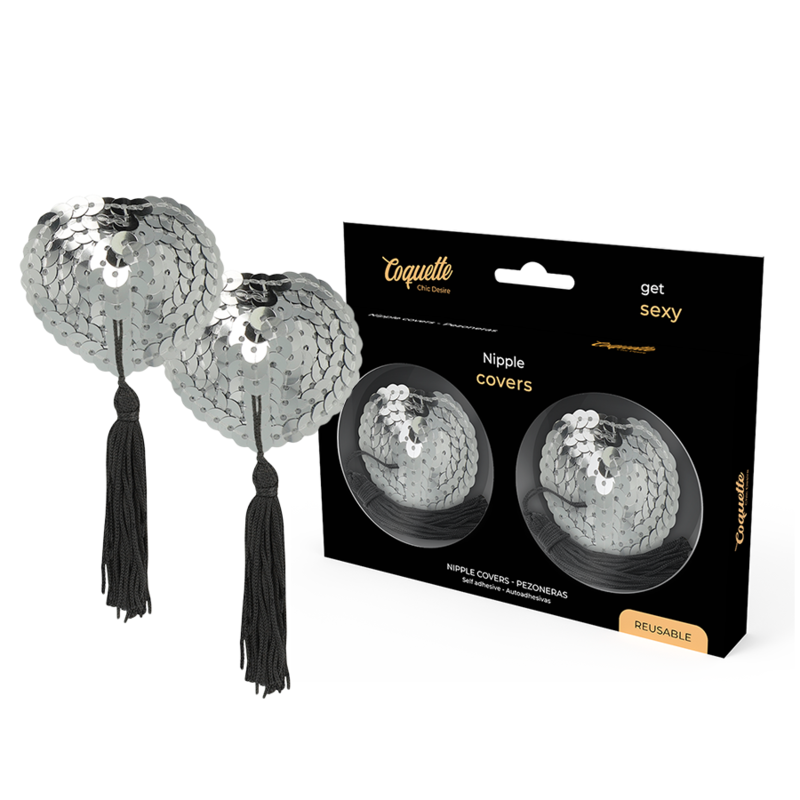Copricapezzoli argentati Coquette Chic Desire