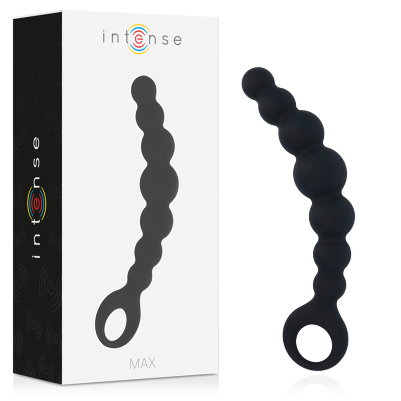INTENSE MAX Black catena anale con 8 sfere